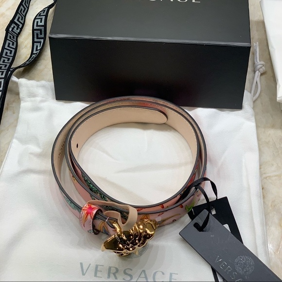 Versace La Medusa Tresor de la Mer Printed Belt - Picture 8 of 11